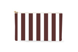 #5 Meeghan Stripe Brown Clutch