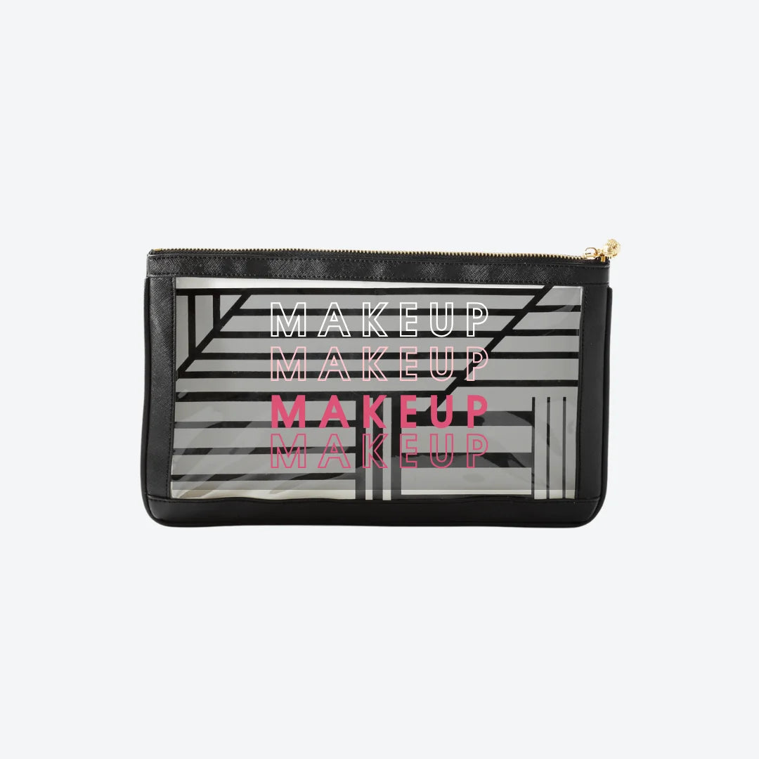 #5 Nudie Black Makeup Clutch, front view