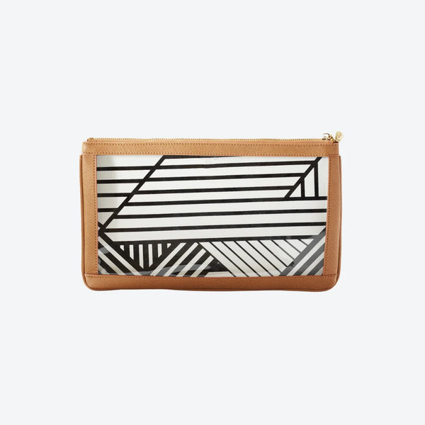 #5 Nudie Tan Clutch, front view