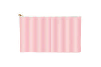 #5 Piper Pinstripe Hot Pink Clutch