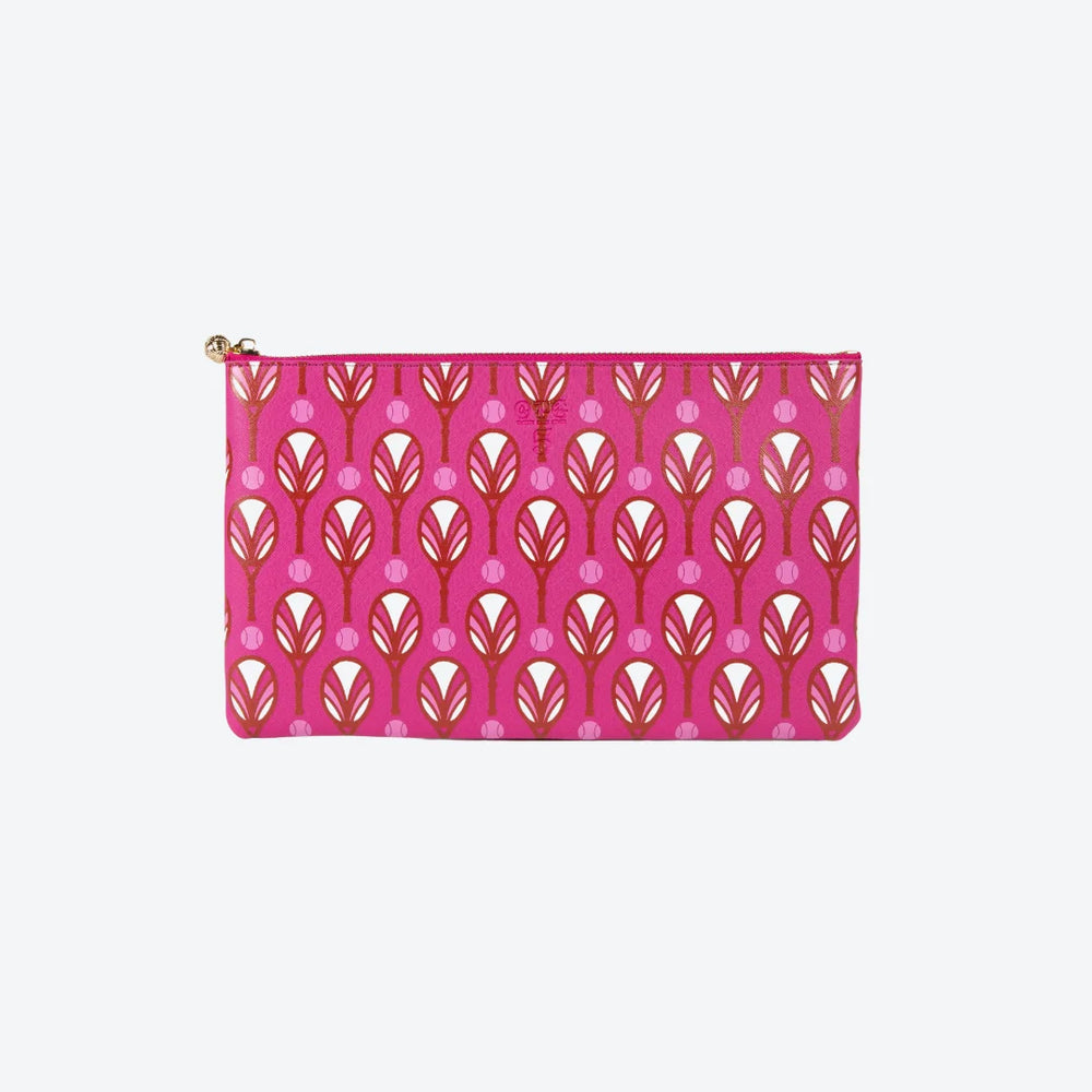 #5 Rose Racquet Clutch, front view