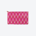 #5 Rose Racquet Clutch, front view