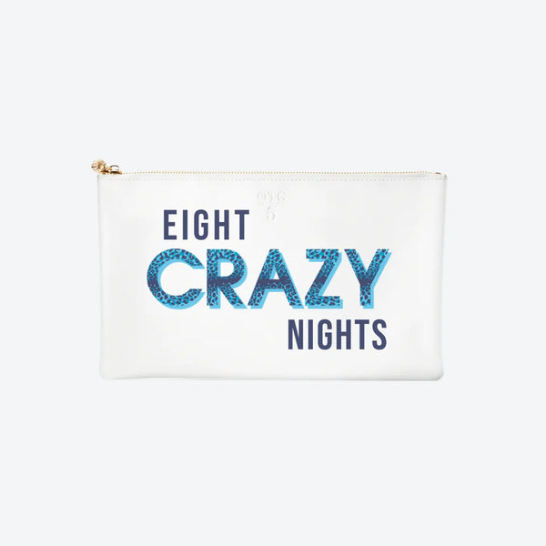 #5 White Eight Nights Clutch, front view