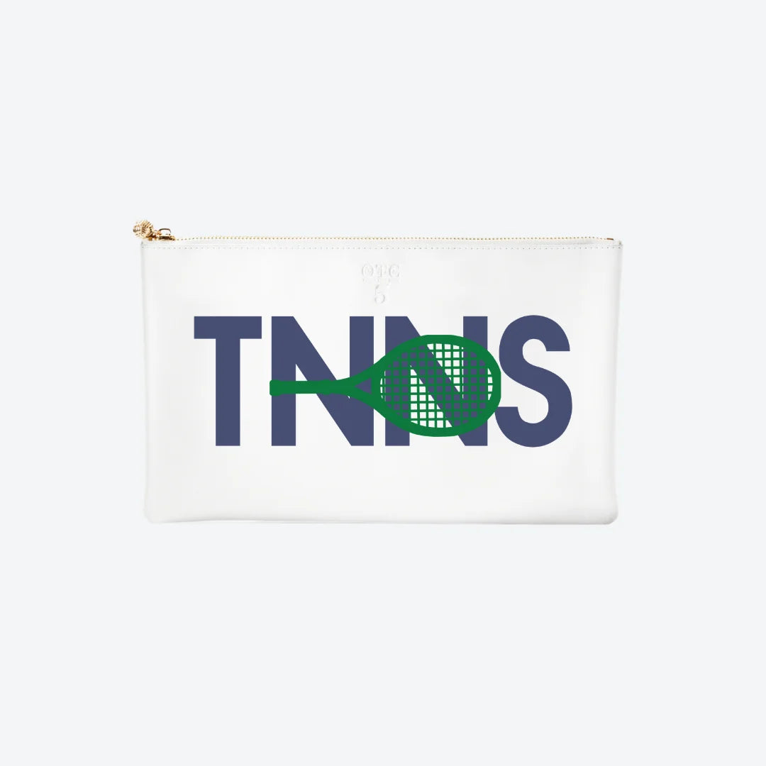 #5 TNNS White Clutch, front view