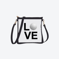 #6 Double Nudie Black Golf Love Crossbody