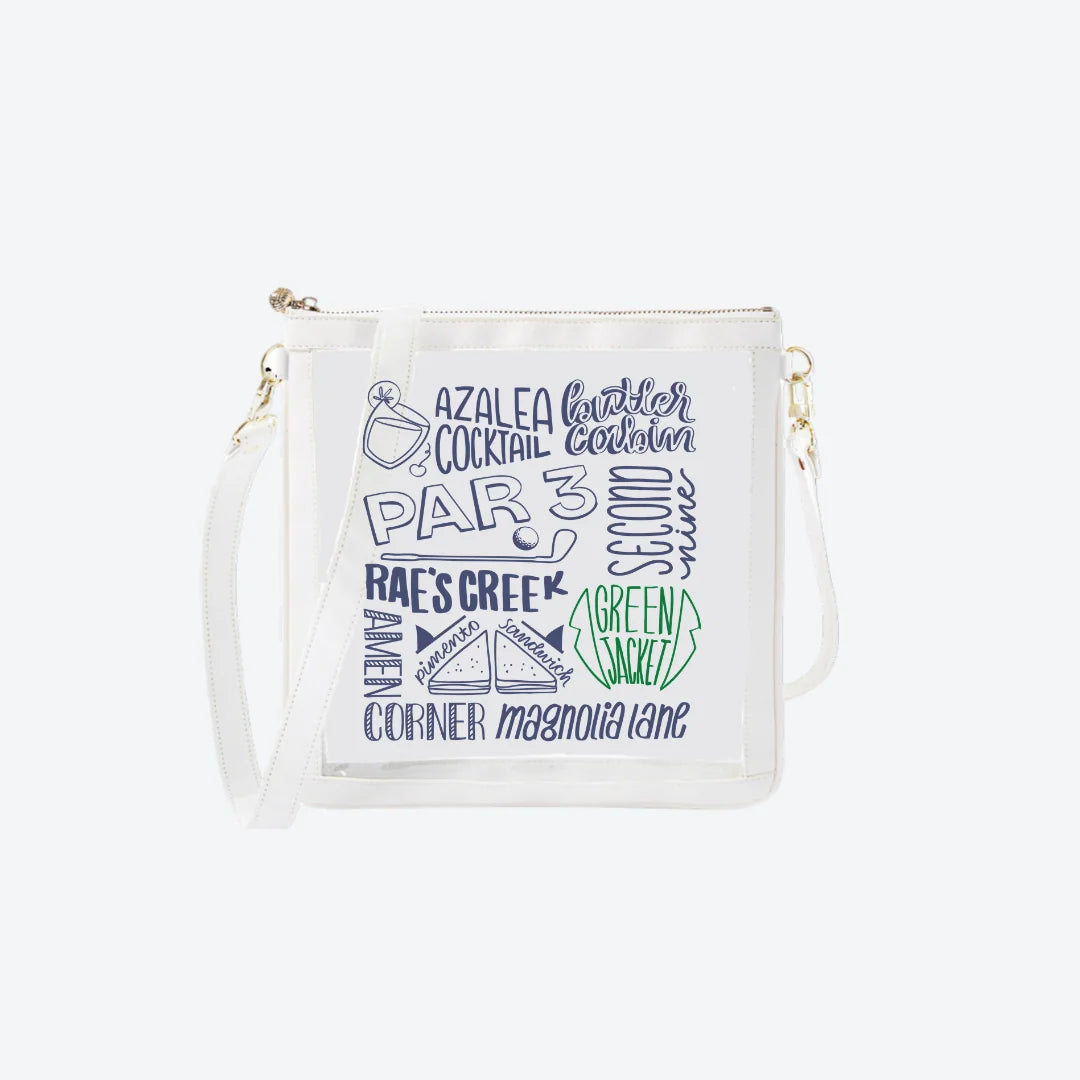 #6 Double Nudie White Masters Crossbody, front view