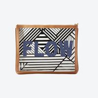 #8 Nudie Tan Flow Dot Pouch