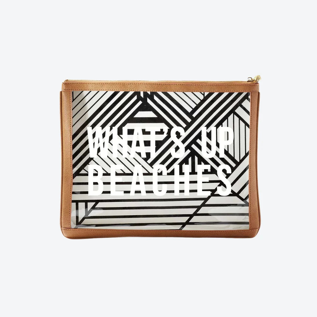 #8 Nudie Tan What Up Pouch, front view