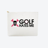 #8 White Golf Hates Me Pouch