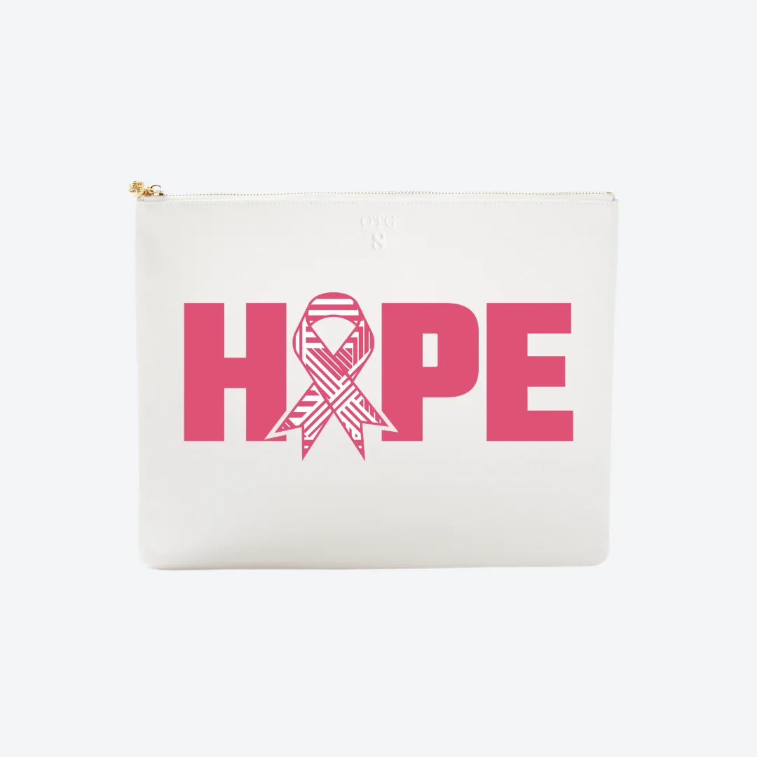 #8 White Hope Pouch, front view