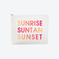 #8 White Sun Rise Pouch