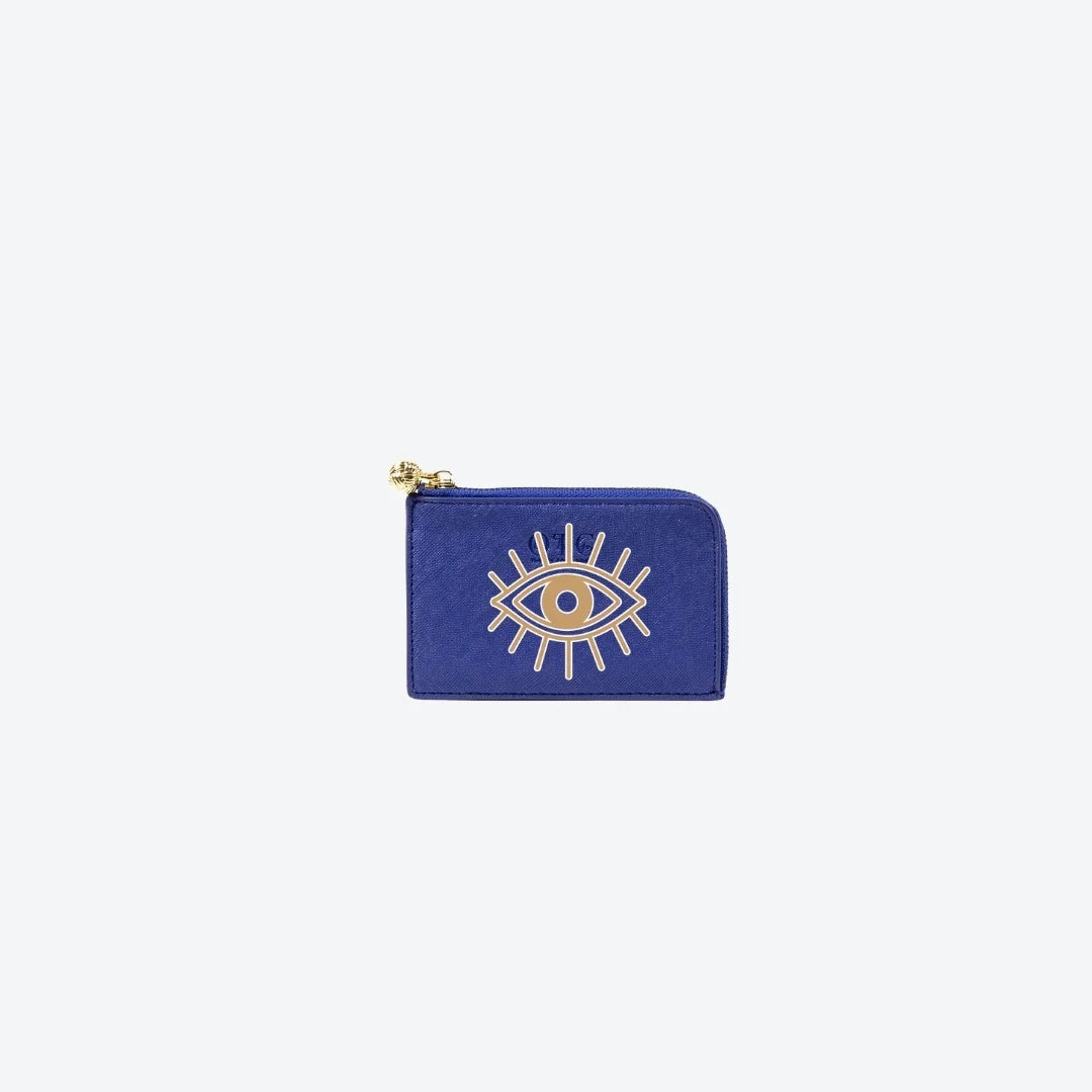 Card Case Navy Sabra Eye, front view