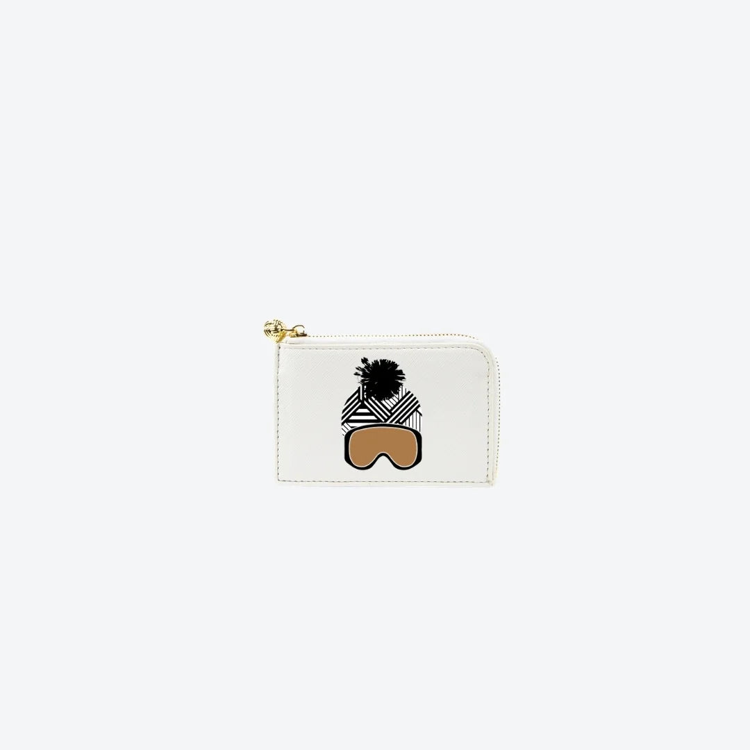 Card Case White Shay Bunny, front view