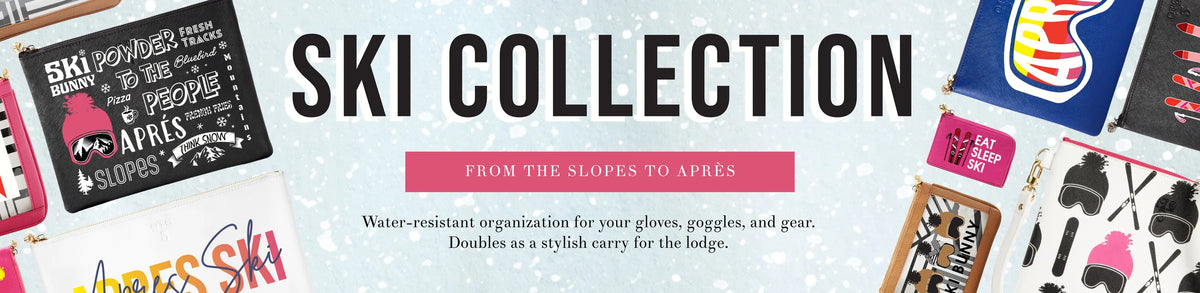 Water-resistant organization for your gloves, goggles, and gear. Doubles as a stylish carry for the lodge.