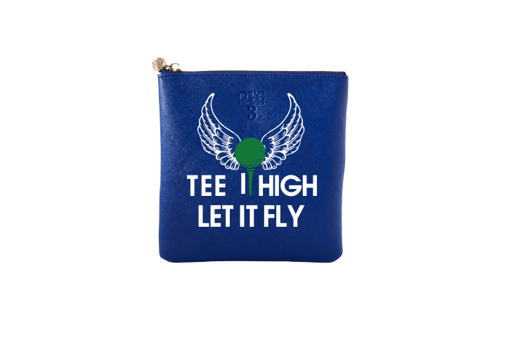 #3 Navy Tee It High Pouch